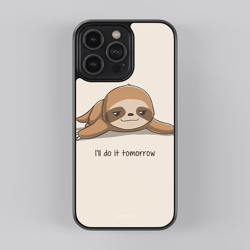 Lazy Sloth Glass Case