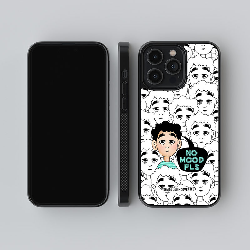 No Mood Pls Boy Glass Case