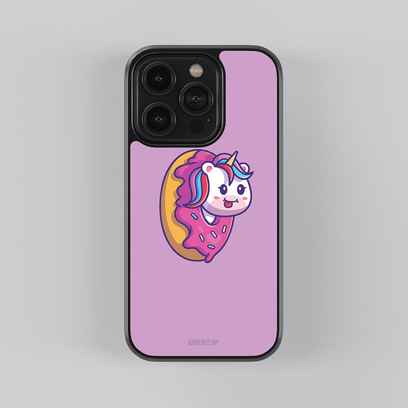 Unicorn Donut Glass Case