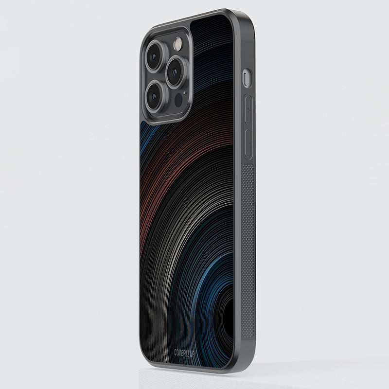 Dark Shade Swirls Glass Case
