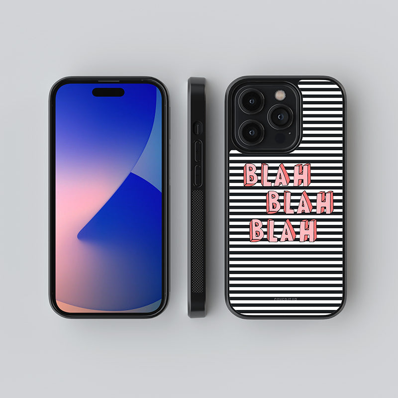 Blah Stripes Glass Case