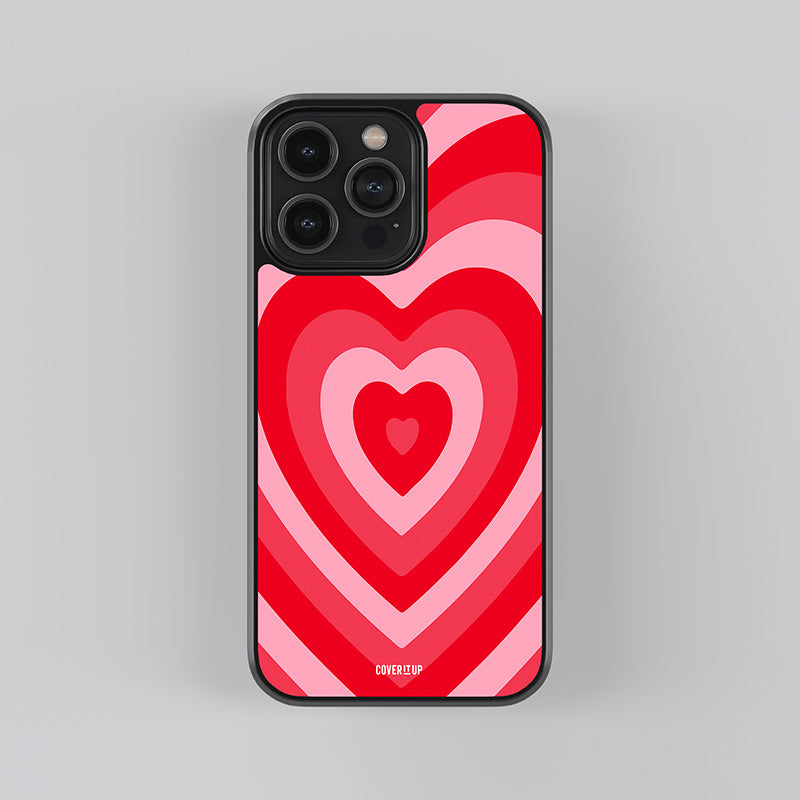 Strawberry Hearts Glass Case