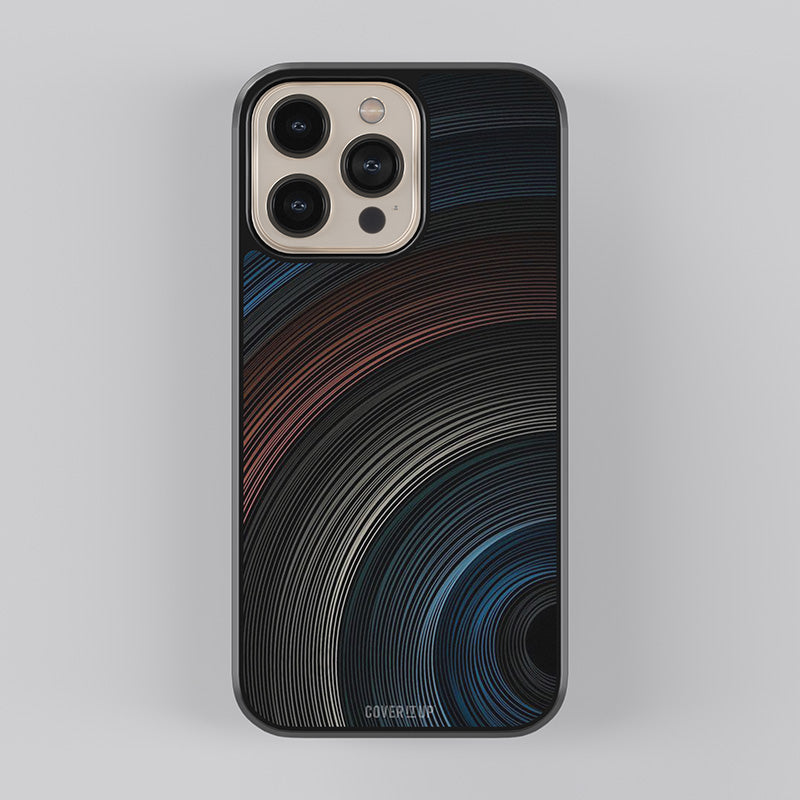 Dark Shade Swirls Glass Case