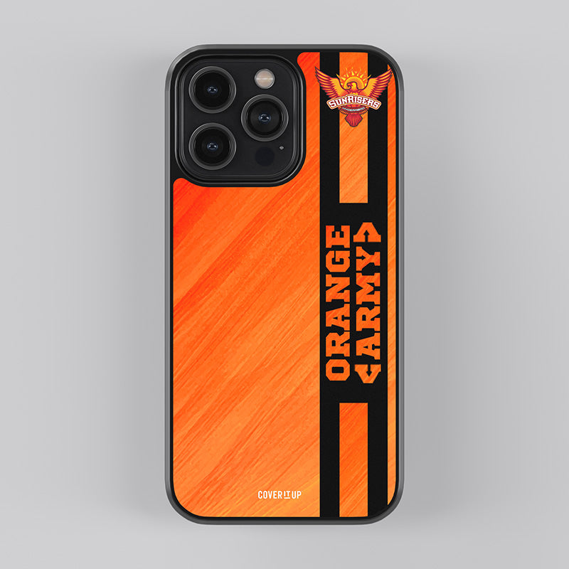 Official Sunrisers Hyderabad Orange Fandom Glass Case