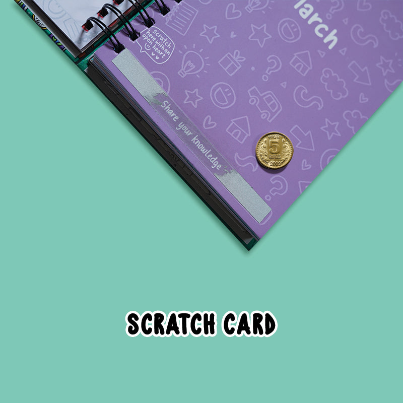 The Positivity Planner 2023 - Fun Purple Fantasy Themed Printed Planner
