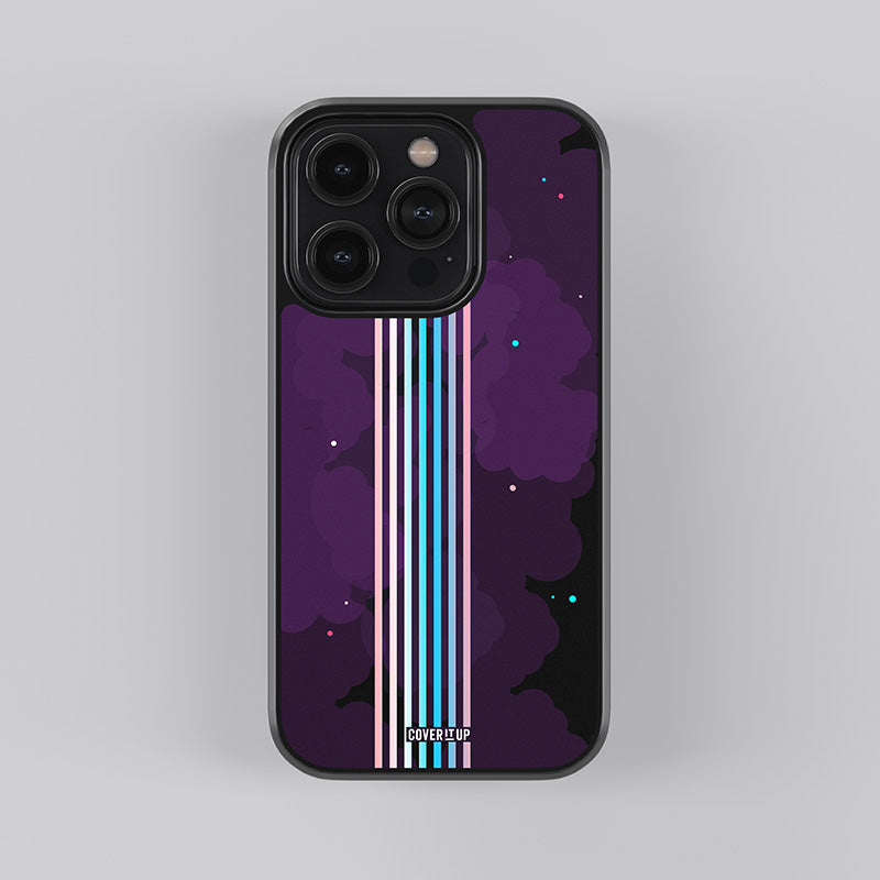Beautiful Night Sky Glass Case