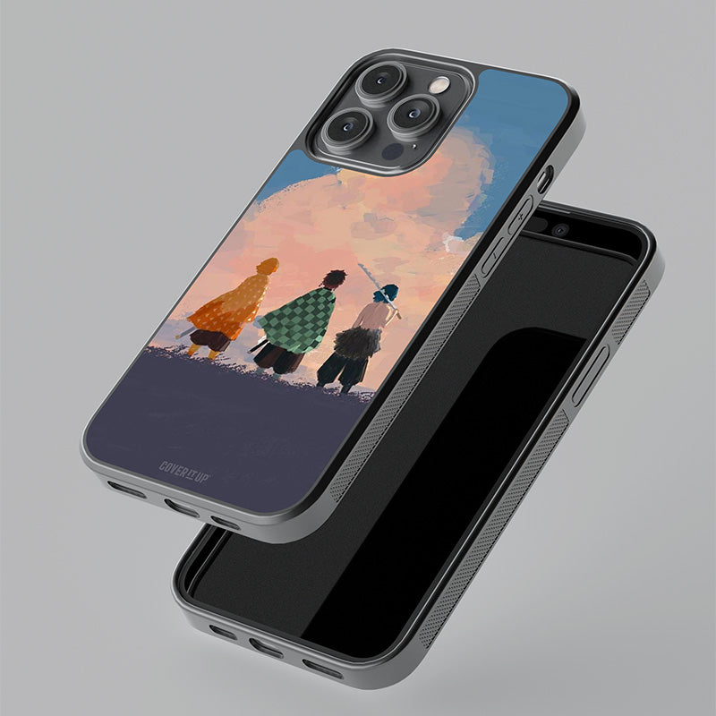 Demon Slayer Pastel Glass Case