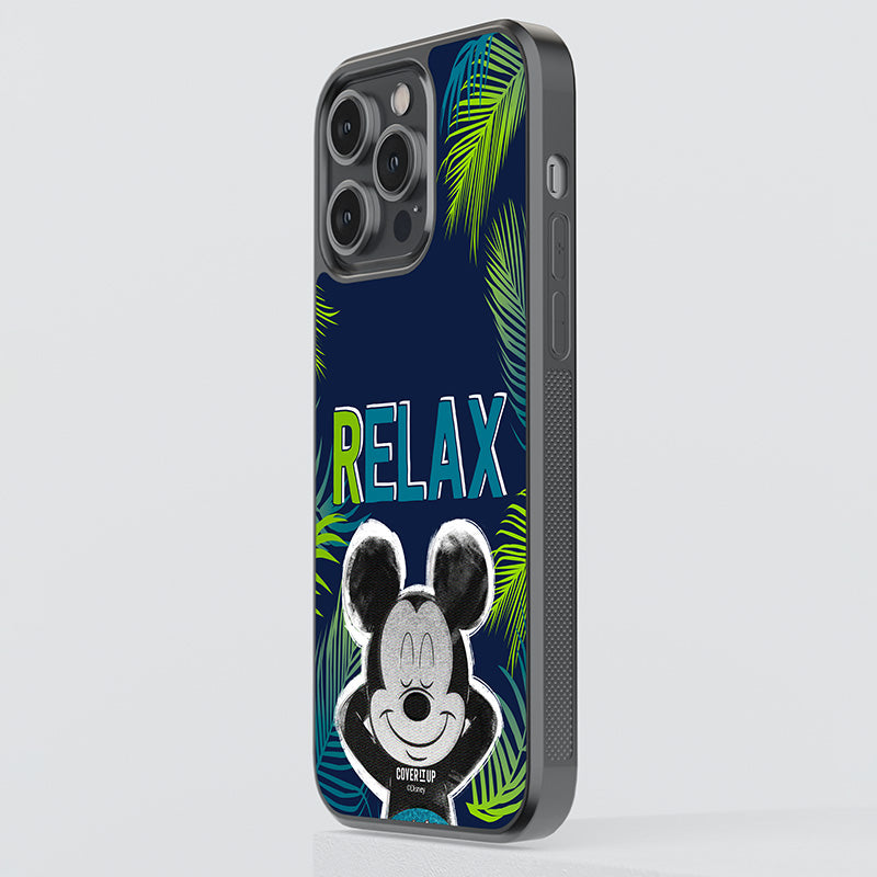 Official Disney Mickey Relax Glass Case