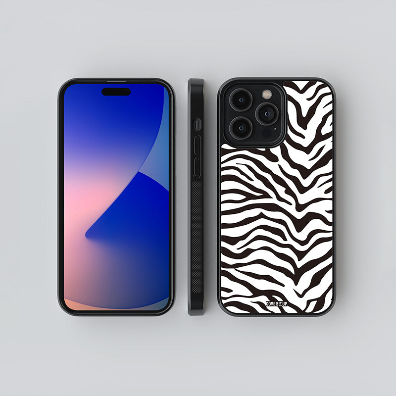 Zebra Stripes Glass Case