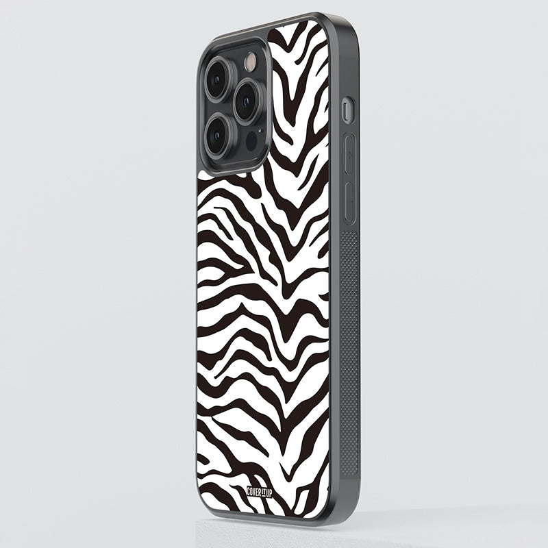 Zebra Stripes Glass Case