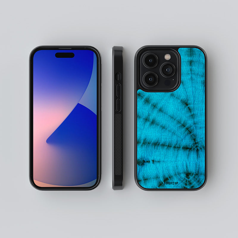Blue Morpho Tie-Dye Glass Case