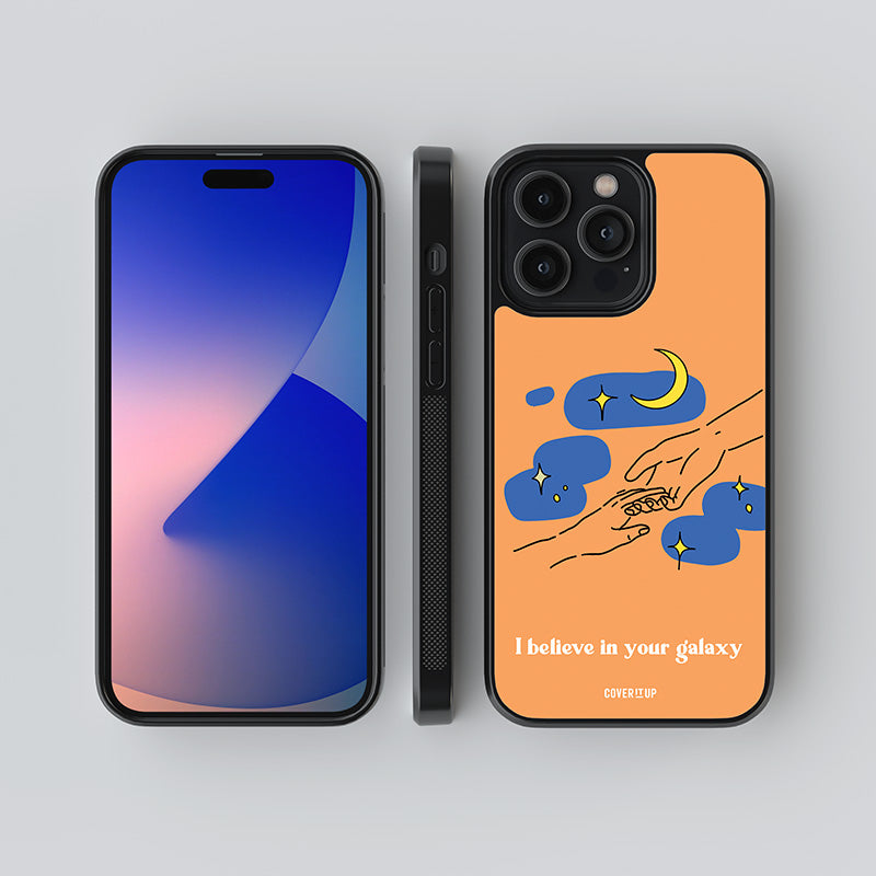 I Believe In Your Galaxy Glass Case