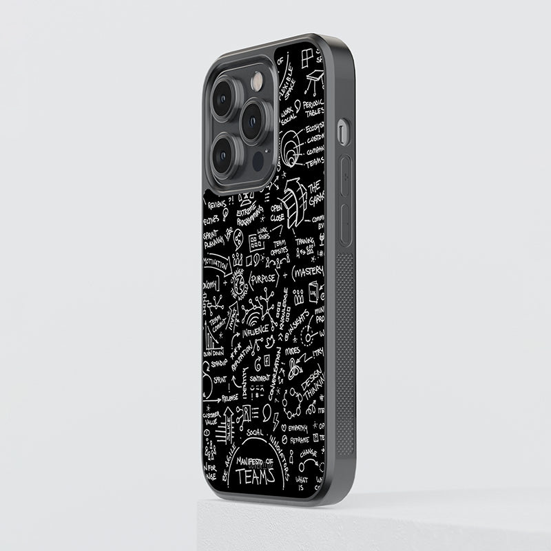 Anatomy Pattern Glass Case
