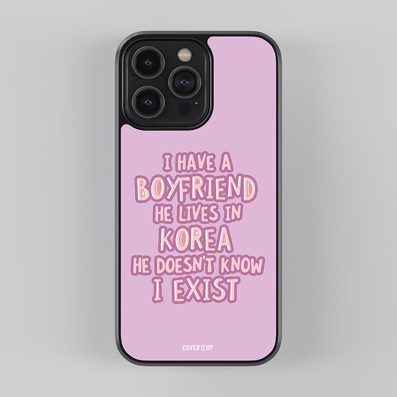 Korean Boyfriend Glass Case