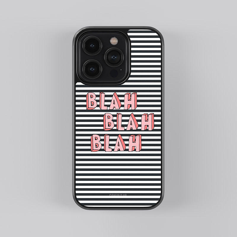 Blah Stripes Glass Case