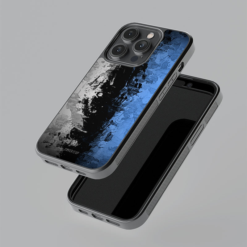 Blue Splash Glass Case