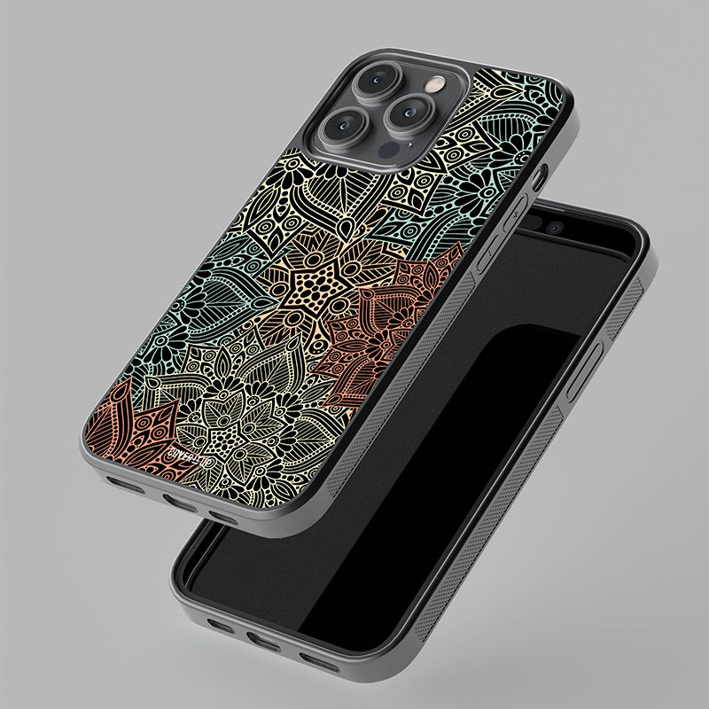 Pastel Mandala Glass Case