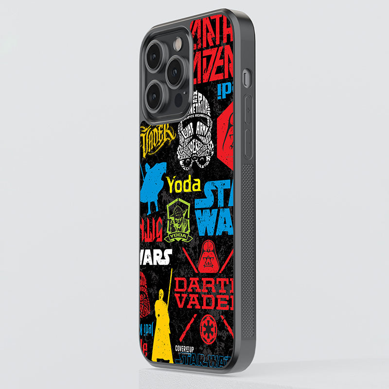 Official Star Wars Classic Pattern Glass Case