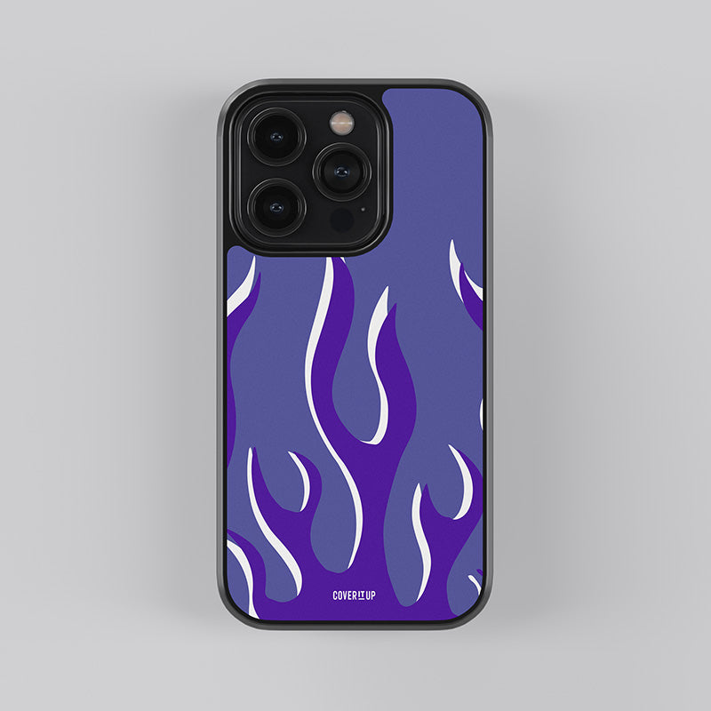 Very Peri Flames Glass Case