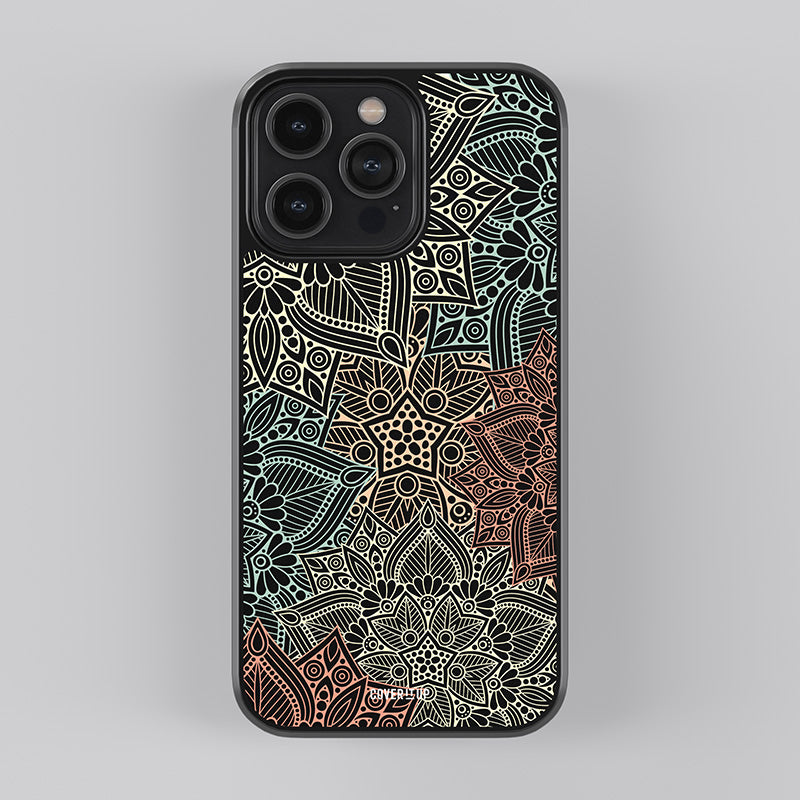 Pastel Mandala Glass Case