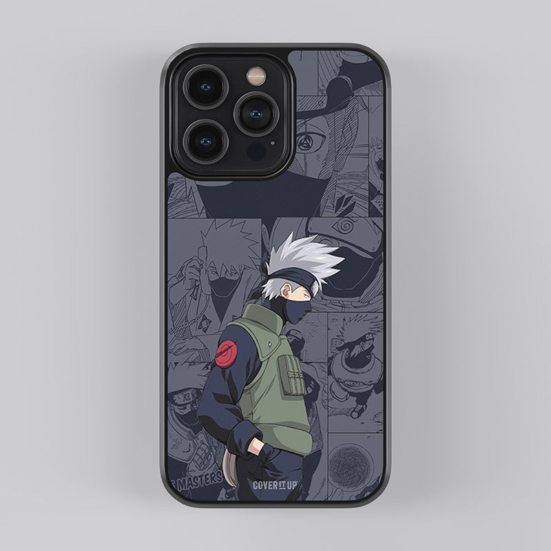 Kakashi on Manga Panel Glass Case