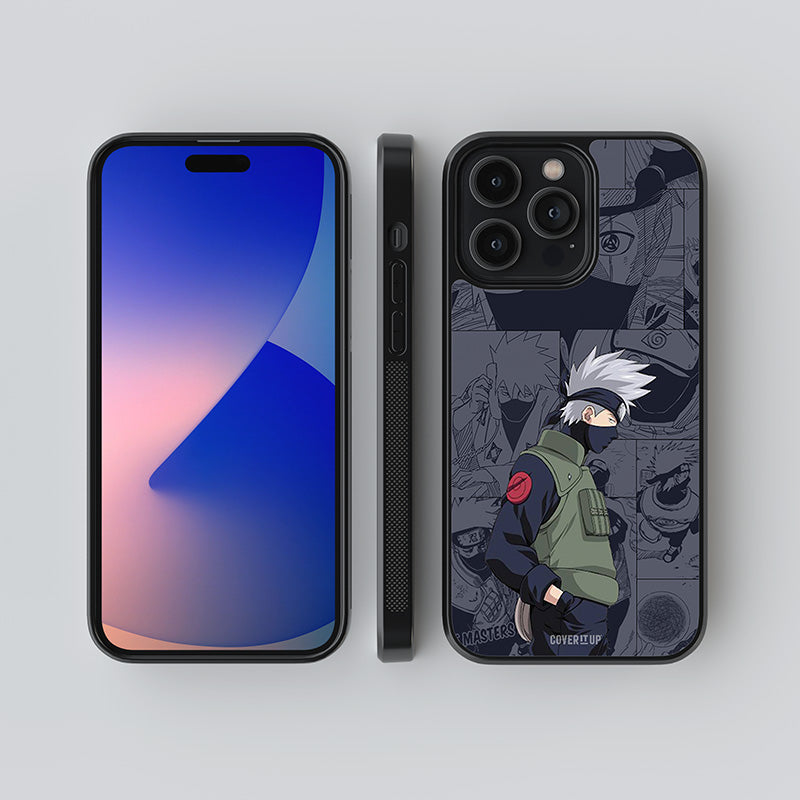 Kakashi on Manga Panel Glass Case