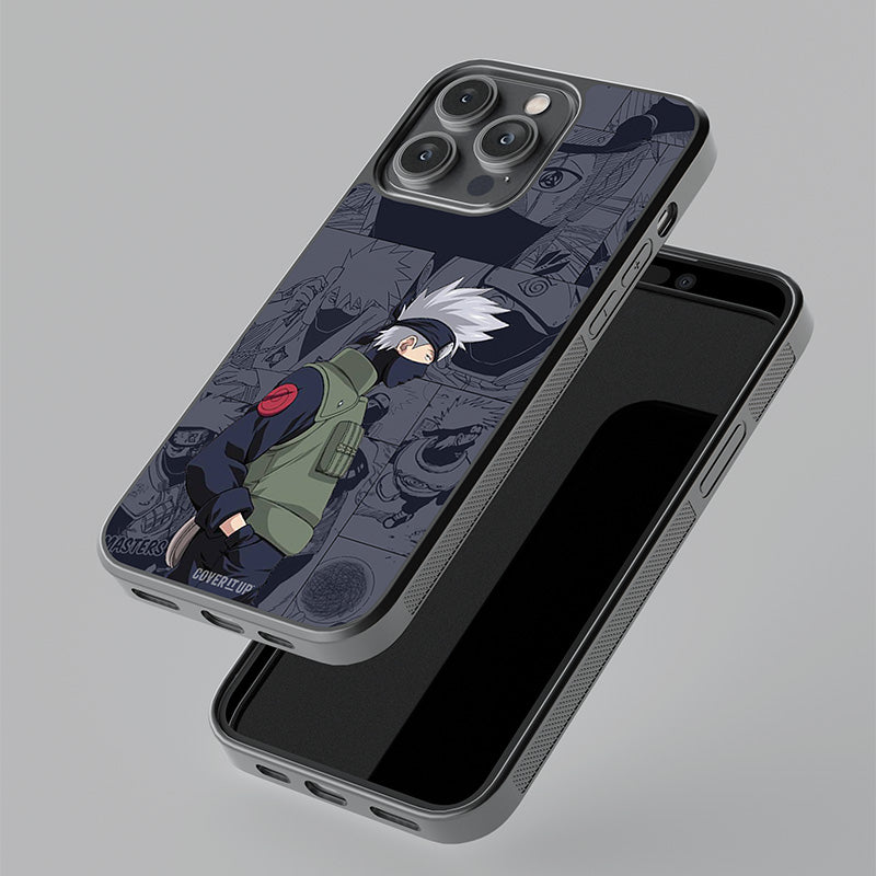 Kakashi on Manga Panel Glass Case