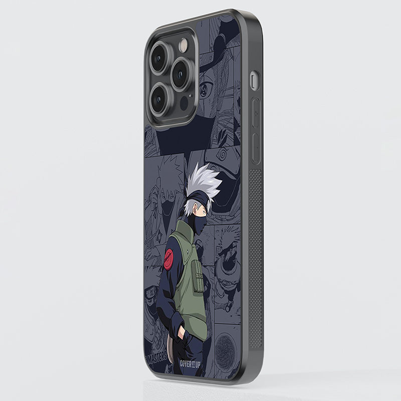 Kakashi on Manga Panel Glass Case