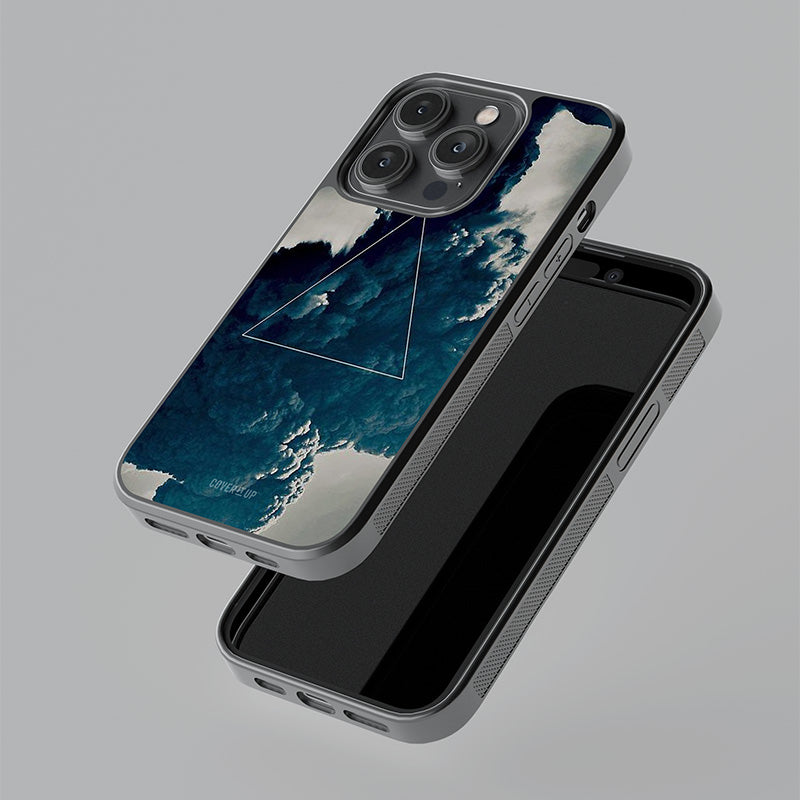 Blue Hue Smoke Glass Case