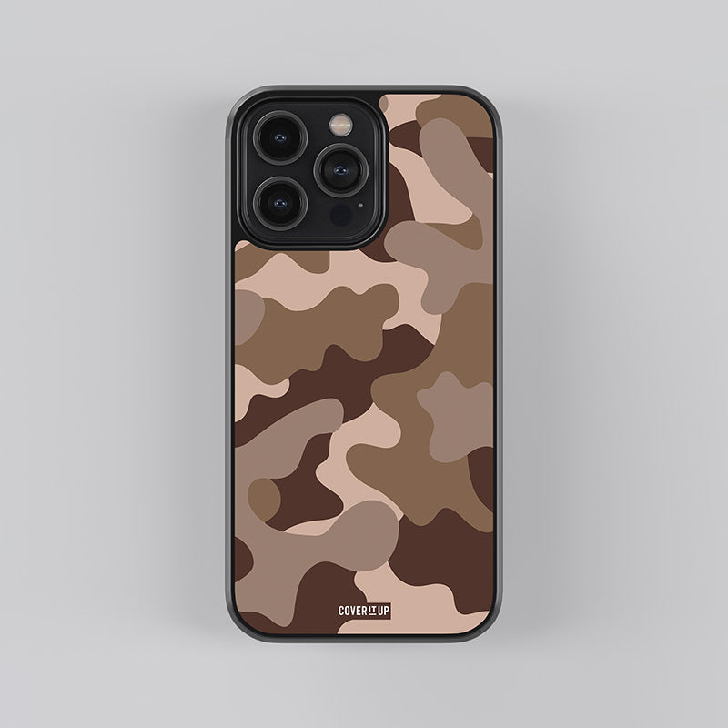 Walnut Camo Glass Case