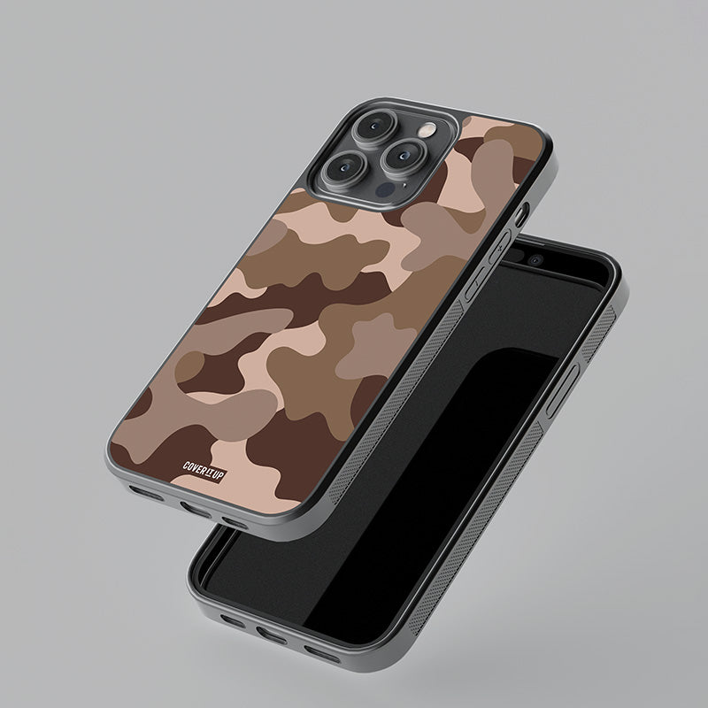 Walnut Camo Glass Case
