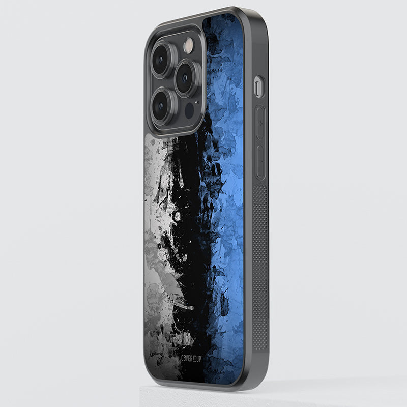 Blue Splash Glass Case
