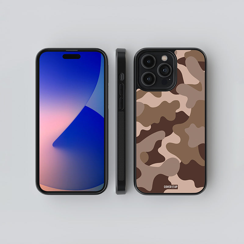 Walnut Camo Glass Case