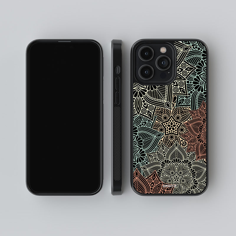Pastel Mandala Glass Case