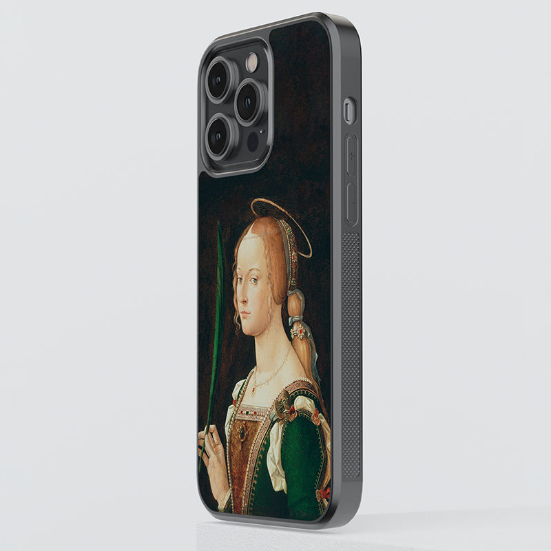 Saint Justina of Padua, Bartolomeo Montagna, 1490 Glass Case