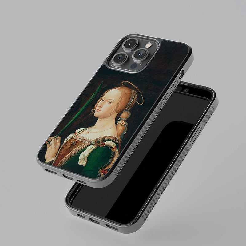 Saint Justina of Padua, Bartolomeo Montagna, 1490 Glass Case