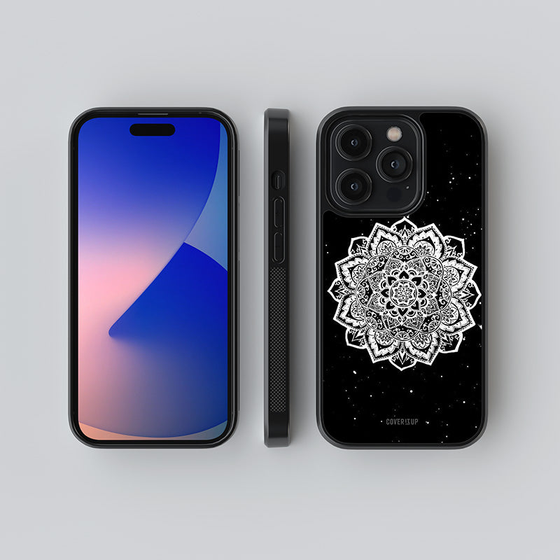 Beautiful Mandala Glass Case