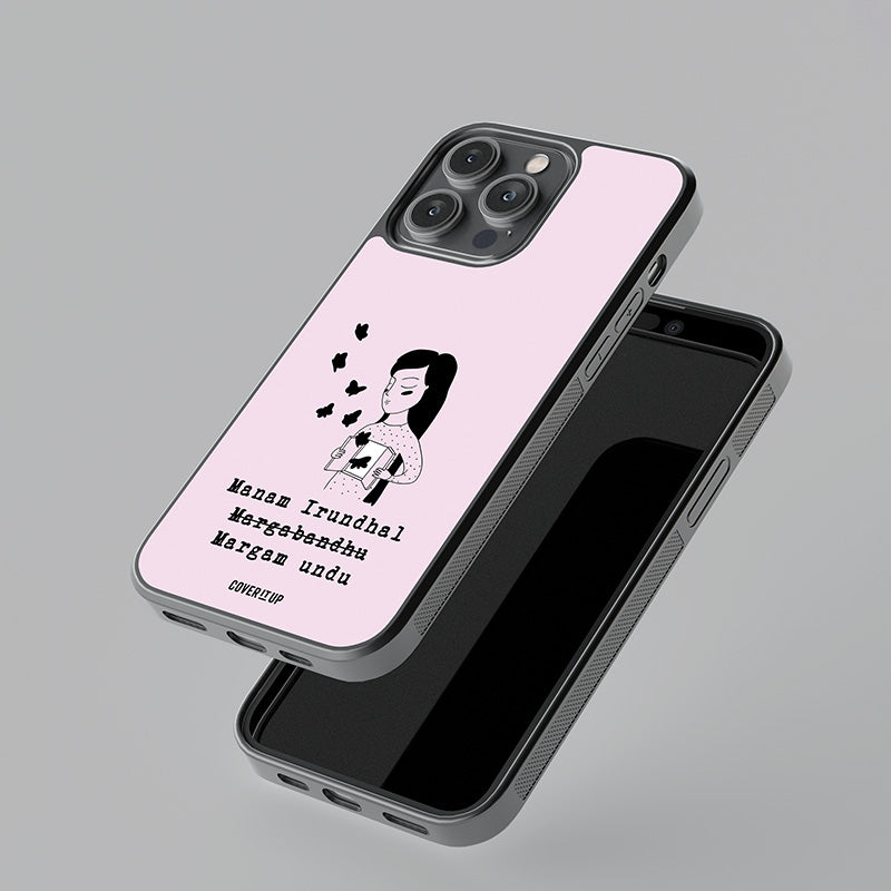 Manam Irundhal Margam Girl Glass Case