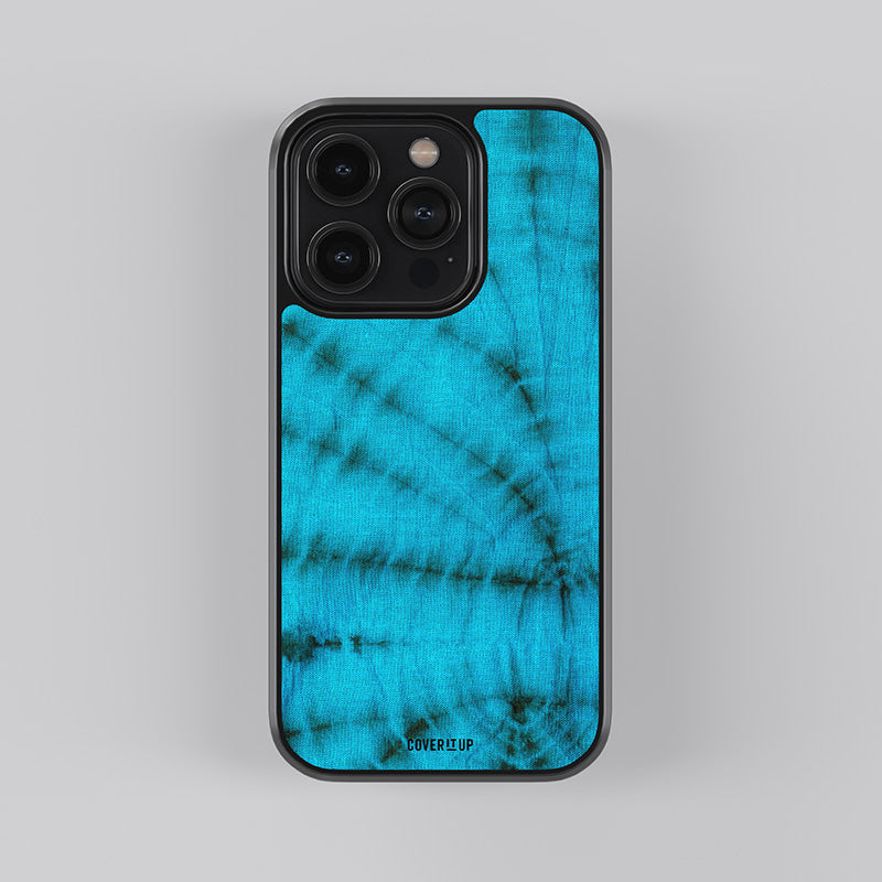 Blue Morpho Tie-Dye Glass Case