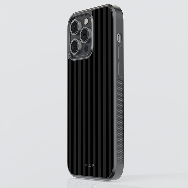 Pleasing Dark Stripes Glass Case