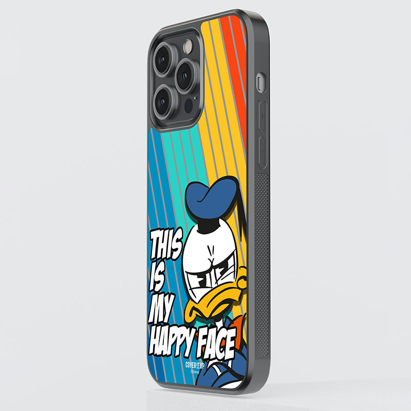 Official Disney Donald Happy Face Glass Case