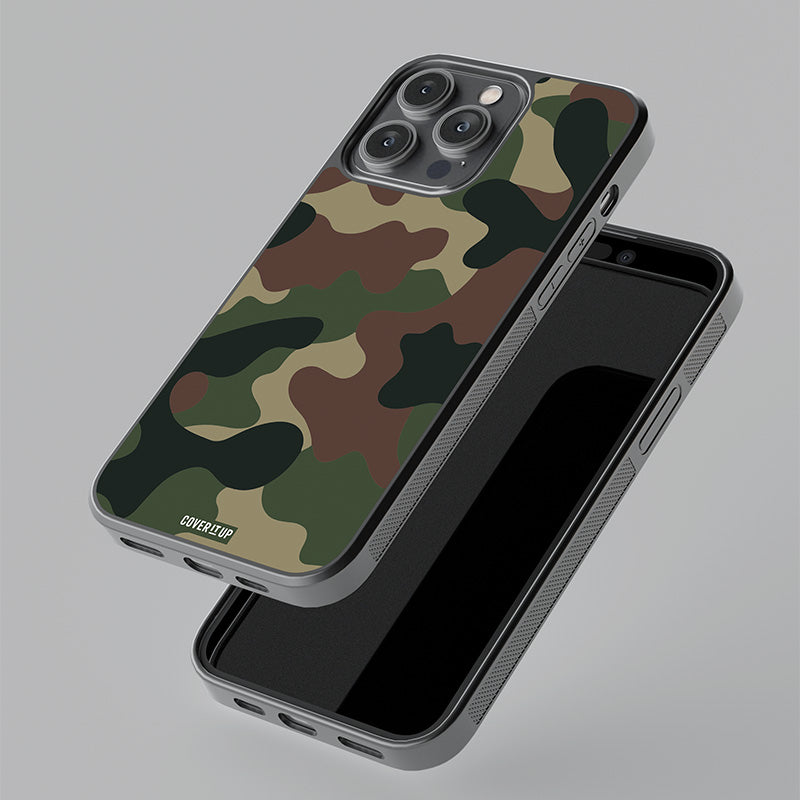 Jungle Camo Glass Case