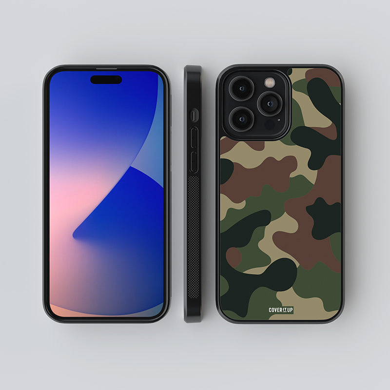 Jungle Camo Glass Case