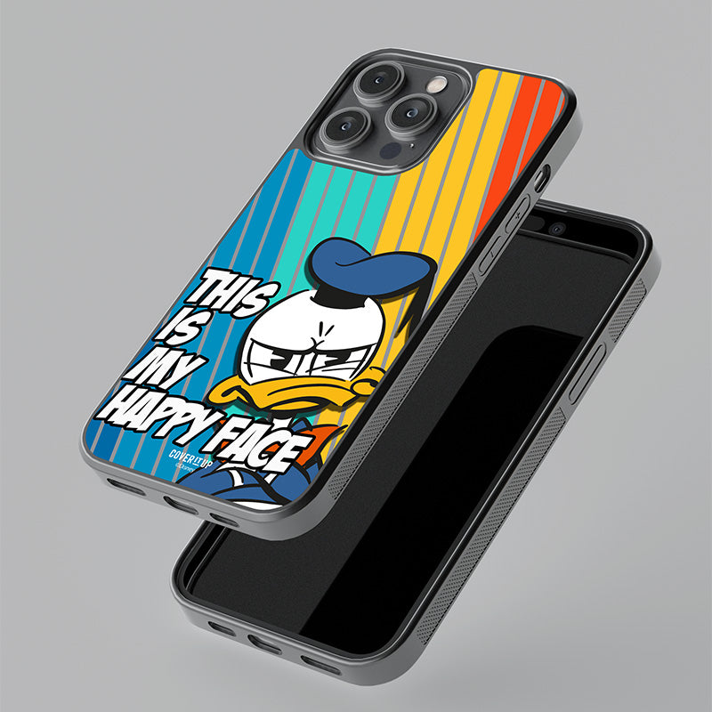 Official Disney Donald Happy Face Glass Case