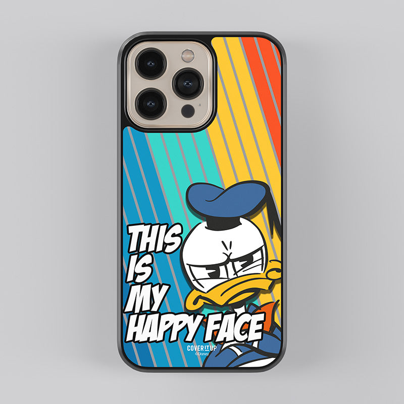 Official Disney Donald Happy Face Glass Case