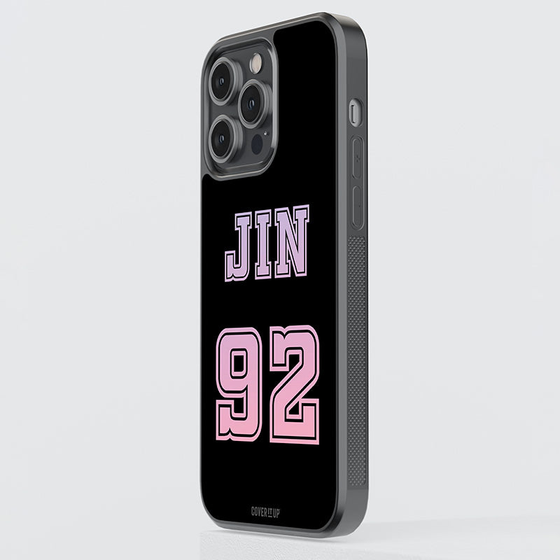 JIN Jersey Number Glass Case