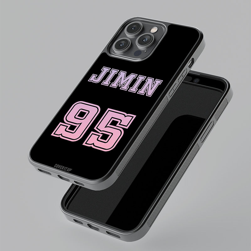 JIMIN Jersey Number Glass Case