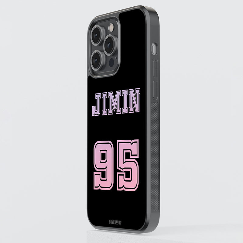 JIMIN Jersey Number Glass Case