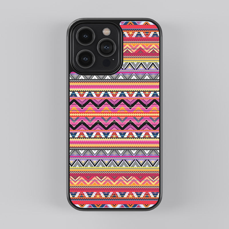 Pink Pattern Glass Case
