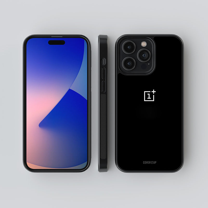 Jet Black OnePlus Special Glass Case